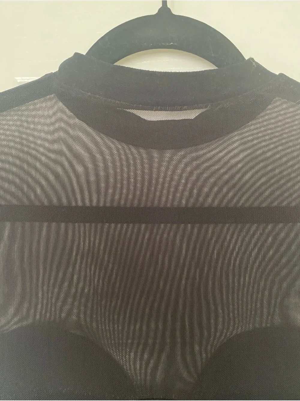 Bebe Y2K Black‎ Mesh Yoke Bodycon Dress P/S